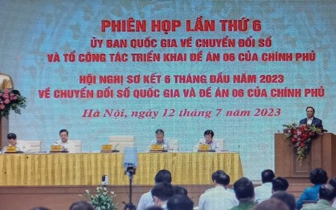 Hội nghị Sơ kết 6 tháng đầu năm 2023 về chuyển đổi số quốc gia và Đề án 06 của Chính phủ