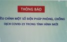 Thanh Hóa điều chỉnh một số biên pháp phòng, chống dịch covid 19 trong tình hình mới