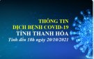 COVID-19 CẬP NHẬT LÚC 18H00, NGÀY 20/10/2021