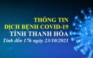 COVID-19 CẬP NHẬT LÚC 17H00, NGÀY 23/10/2021