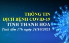 COVID-19 CẬP NHẬT LÚC 17H00, NGÀY 24/10/2021