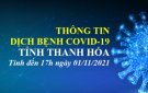 COVID-19 CẬP NHẬT LÚC 17H00, NGÀY 01/11/2021