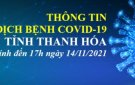 Thông tin dịch bệnh COVID-19 ngày 14/11/2021 trên địa bàn tỉnh