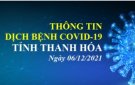 Thông tin dịch bệnh COVID-19 ngày 06/12/2021 trên địa bàn tỉnh