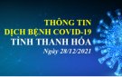 Thông tin dịch bệnh COVID-19 ngày 28/12/2021 trên địa bàn tỉnh