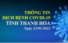 Thông tin dịch bệnh COVID-19 ngày 22/01/2022 trên địa bàn tỉnh