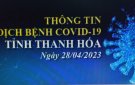 Thông tin dịch bệnh COVID-19 ngày 28/04/2023 trên địa bàn tỉnh