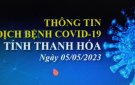 Thông tin dịch bệnh COVID-19 ngày 05/05/2023 trên địa bàn tỉnh