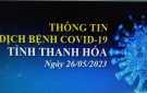 Thông tin dịch bệnh COVID-19 ngày 26/05/2023 trên địa bàn tỉnh